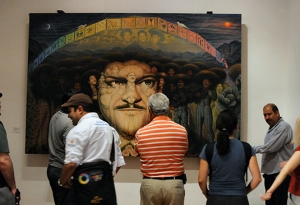 El lienzo pintado por Octavio Ocampo, uno de los principales atractivos de la casa-museo de José Alfredo Jiménez